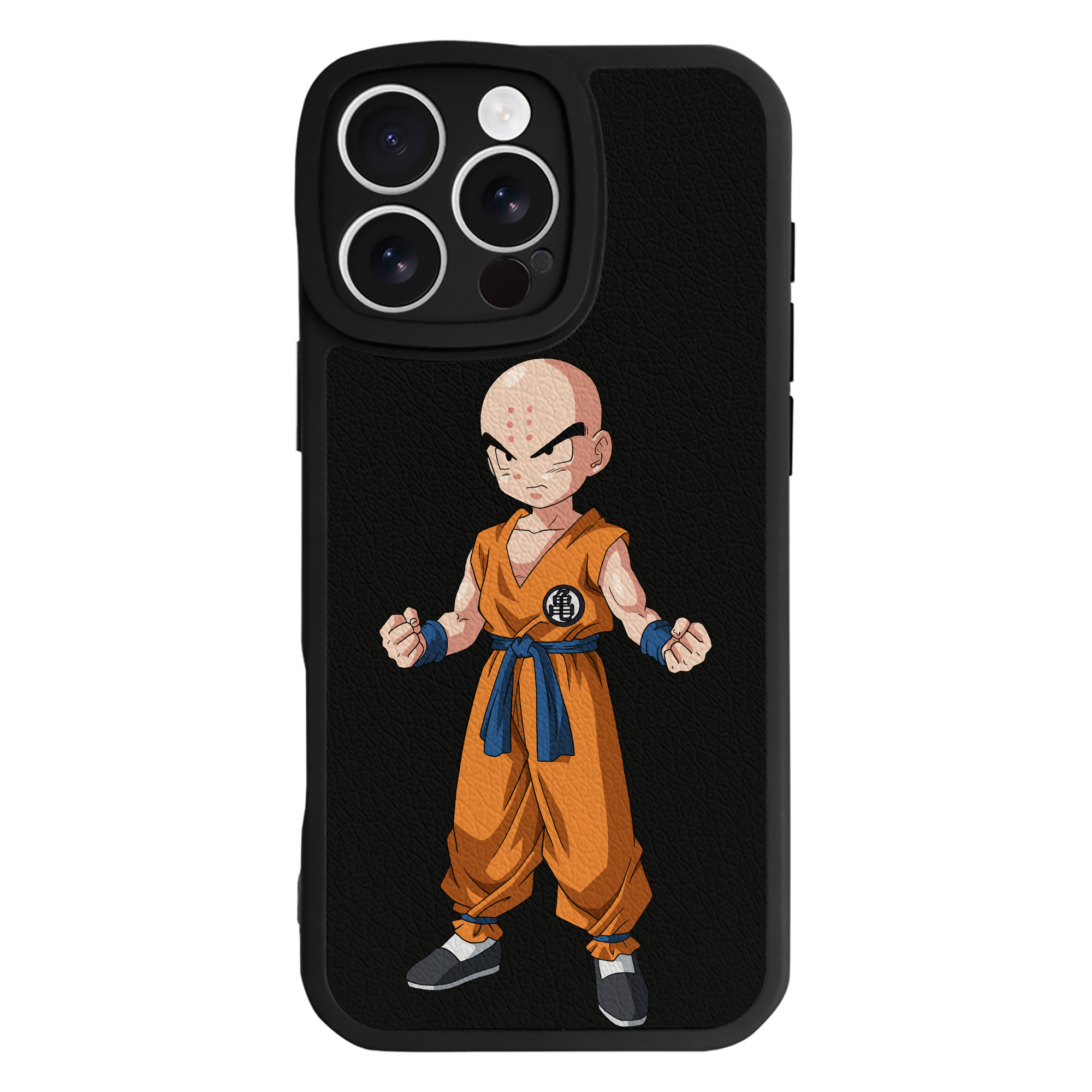 （画像用） ドラゴンボール クリリン DRAGON BALL krillin 【iPhone 16シリーズ対応】シリコンスマホケース（レザー調） 材質：シリコン